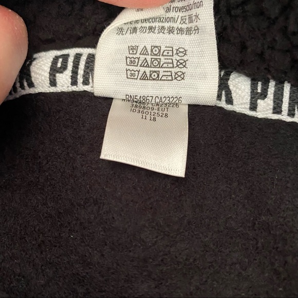 Vs Pink Sherpa Lined hood Campus Pullover Tunic LAST ONE - Picture 6 of 6